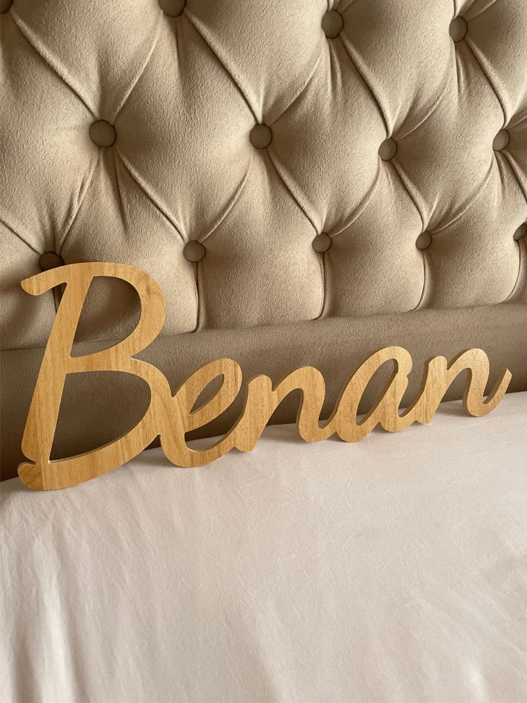Wooden Name Sign Custom Name Sign Personalized  Wall Decoration Name Sign for Nursery