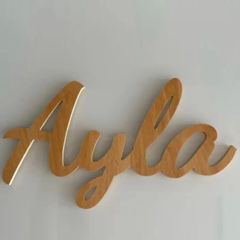 Wooden Name Sign Custom Name Sign Personalized  Wall Decoration Name Sign for Nursery