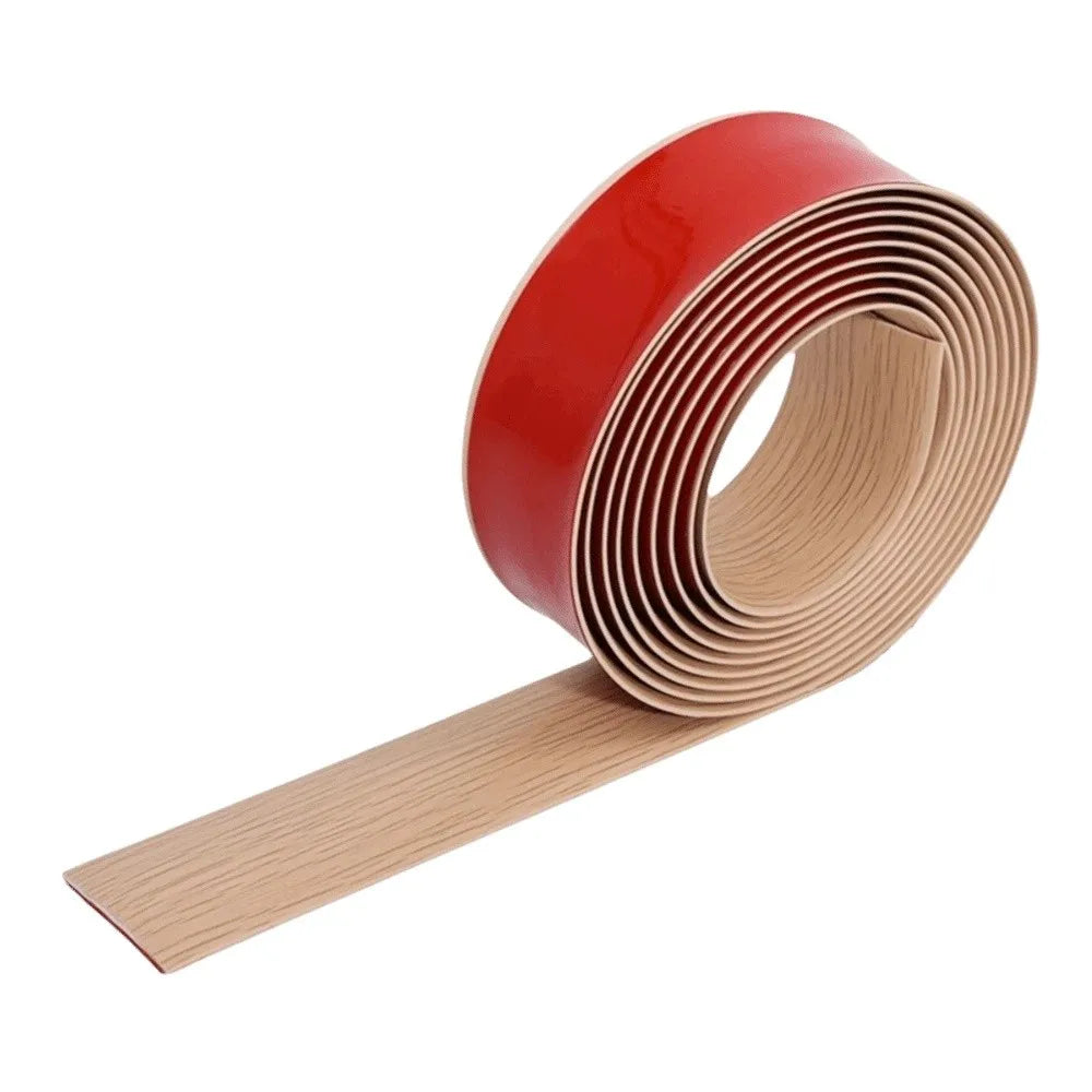 Wood Like Self Adhesive Floor Transition Strip PVC Material Insect Proof Door Seal Waterproof Windproof
